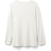Woman’s Comfort Chic Bateau Neck Long Sleeve Modal Top(Grey – Grigio Perla Melange)