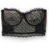Woman’s Cool Elegance Bandeau Bustier(Black – Nero/Cream)