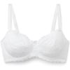 Woman’s Daniela Lace Balconette Bra(White – White)