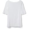 Woman’s Fresh Bamboo Bateau Neck Top(White – Milk White)