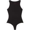 Woman’s Fresh Bamboo Tank Bodysuit(Black – Black)