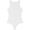 Woman’s Fresh Bamboo Tank Bodysuit(White – Milk White)