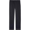 Woman’s Full Length Silk Pants(Black – Black)