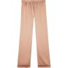 Woman’s Full Length Silk Pants(Natural – Satin Pink)