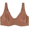 Woman’s Greta Comfort Lounge Balconette Bra in Ultralight Microfiber(Natural – Caramel Dark Beige)