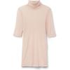 Woman’s High Collar Top in Ultranatural with Cashmere(Pink – Rosé Beige)