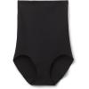 Woman’s High Waist Shaping Hipster in Seamless Microfiber(Black – Black)
