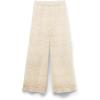 Woman’s Italian Riviera Full Length Lace Pants(Ivory – Creamy Beige)