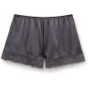 Woman’s Lace Trim Silk Shorts(Gray – Titanium Grey)