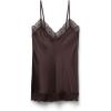 Woman’s Lace and Silk Top(Brown – Mocha Brown)