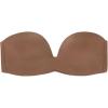 Woman’s Laura Bandeau Bra in Ultralight Microfiber(Natural – Caramel Dark Beige)