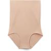 Woman’s Light Shaping Cotton High Waist Hipsters(Natural – Honey Soft Beige)