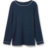 Woman’s Long Sleeve Modal Top(Blue – Intense Blue)