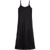 Woman’s Midi-Length Slip in Silk(Black – Black)