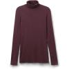 Woman’s Modal Cashmere Ultralight High-Neck Top(Burgundy – Dark Burgundy)