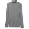 Woman’s Modal Cashmere Ultralight High-Neck Top(Grey – Medium Grey Mel)
