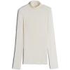 Woman’s Modal Cashmere Ultralight High-Neck Top(Ivory – Natural Vanilla)