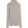 Woman’s Modal Cashmere Ultralight High-Neck Top(Natural – Shell Beige Mélange)