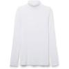 Woman’s Modal Cashmere Ultralight High-Neck Top(White – White)