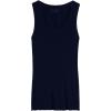 Woman’s Modal Cashmere Ultralight Wide-Shoulder Top(Blue – Intense Blue)