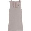 Woman’s Modal Cashmere Ultralight Wide-Shoulder Top(Natural – Shell Beige Mélange)