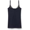 Woman’s Modal Ultralight Cashmere Blend Top with Lace(Blue – Intense Blue)
