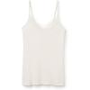 Woman’s Modal Ultralight Cashmere Blend Top with Lace(Ivory – Natural Vanilla)