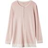 Woman’s Modal and Lace Cardigan(Pale Pink – Light Pink Melange)
