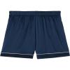 Woman’s Piped Silk Shorts(Blue – Intense Blue)