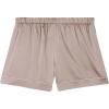 Woman’s Piped Silk Shorts(Natural – Powder Beige)