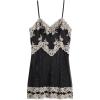 Woman’s Pretty Flowers Babydoll(Multicolor – Black/Ivory)