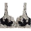 Woman’s Pretty Flowers Daniela Balconette Bra(Multicolor – Black/Ivory)