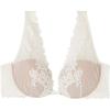 Woman’s Pretty Flowers Elena Balconette Bra(Ivory – Powder White)