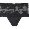 Woman’s Pretty Flowers Hipster Brazilian(Black – Black)