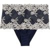 Woman’s Pretty Flowers Hipster Brazilian(Blue – Deep Blue/Vanilla)