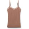 Woman’s Pretty Flowers Modal Top(Natural – Caramel Dark Beige)