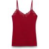 Woman’s Pretty Flowers Modal Top(Red – Sealing Wax Red)