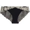 Woman’s Pretty Flowers Panties(Multicolor – Black/Ivory)
