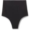 Woman’s Raw-Cut Microfiber French Knickers(Black – Black)