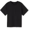 Woman’s Short Sleeve Top in Cotton(Black – Black)