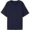 Woman’s Short Sleeve Top in Cotton(Blue – Intense Blue)