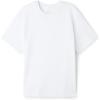 Woman’s Short Sleeve Top in Cotton(White – White)