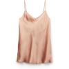Woman’s Silk Satin Top with V-Neckline(Natural – Satin Pink)