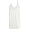 Woman’s Silk Slip with Lace Insert Detail(Ivory – Powder White)