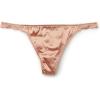 Woman’s Silk and Lace G-String(Natural – Satin Pink)