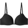 Woman’s Silvia Push-up Bra in Ultralight Microfiber(Black – Black)