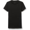 Woman’s Stretch Superior Cotton Short Sleeve Top(Black – Black)
