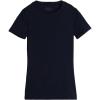Woman’s Stretch Superior Cotton Short Sleeve Top(Blue – Intense Blue)