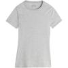 Woman’s Stretch Superior Cotton Short Sleeve Top(Grey – Light Grey Melange)