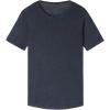 Woman’s The Pure Linen Short Sleeve Top in Linen(Blue – Sailor Blue)